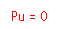 Zone de Texte: Pu = 0